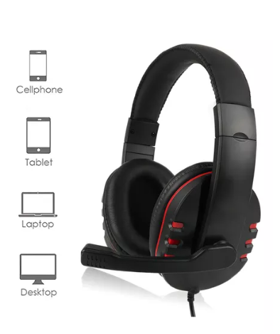 Fone De Ouvido Headset Gamer Com Microfone P2